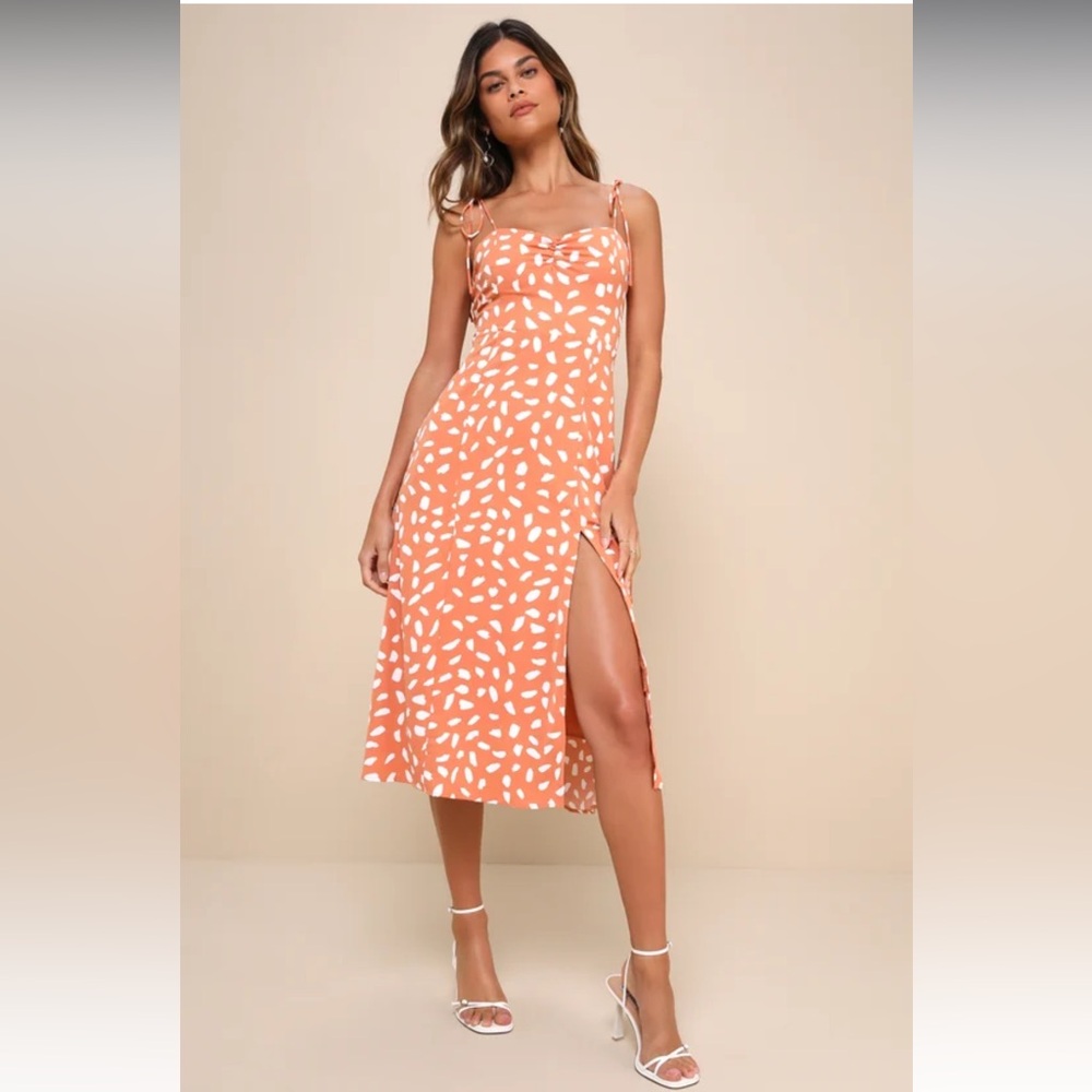 NWOT Lulus Party in Paris Midi Dress